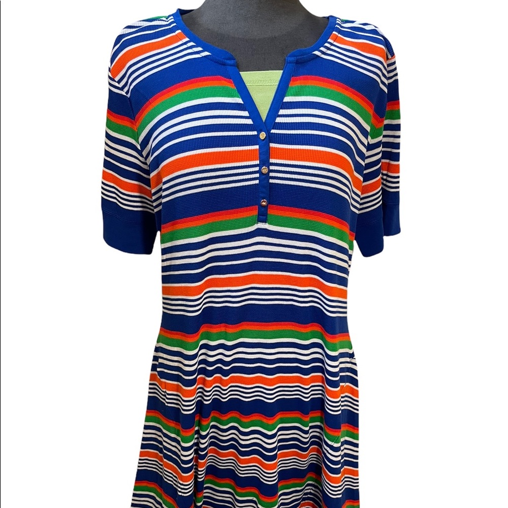 NWT Lauren by Ralph Lauren fit and flare henley dress